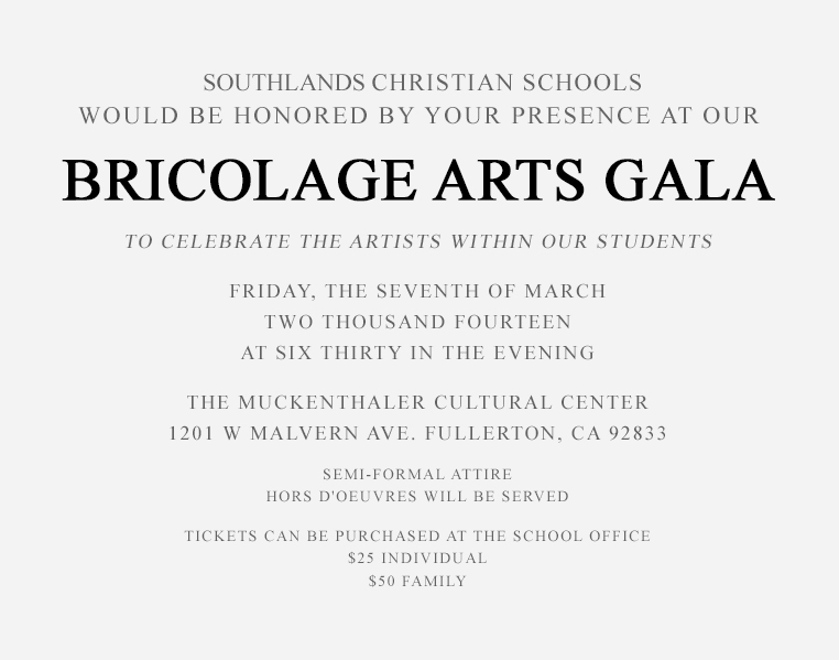 Southland Bricolage Arts Gala