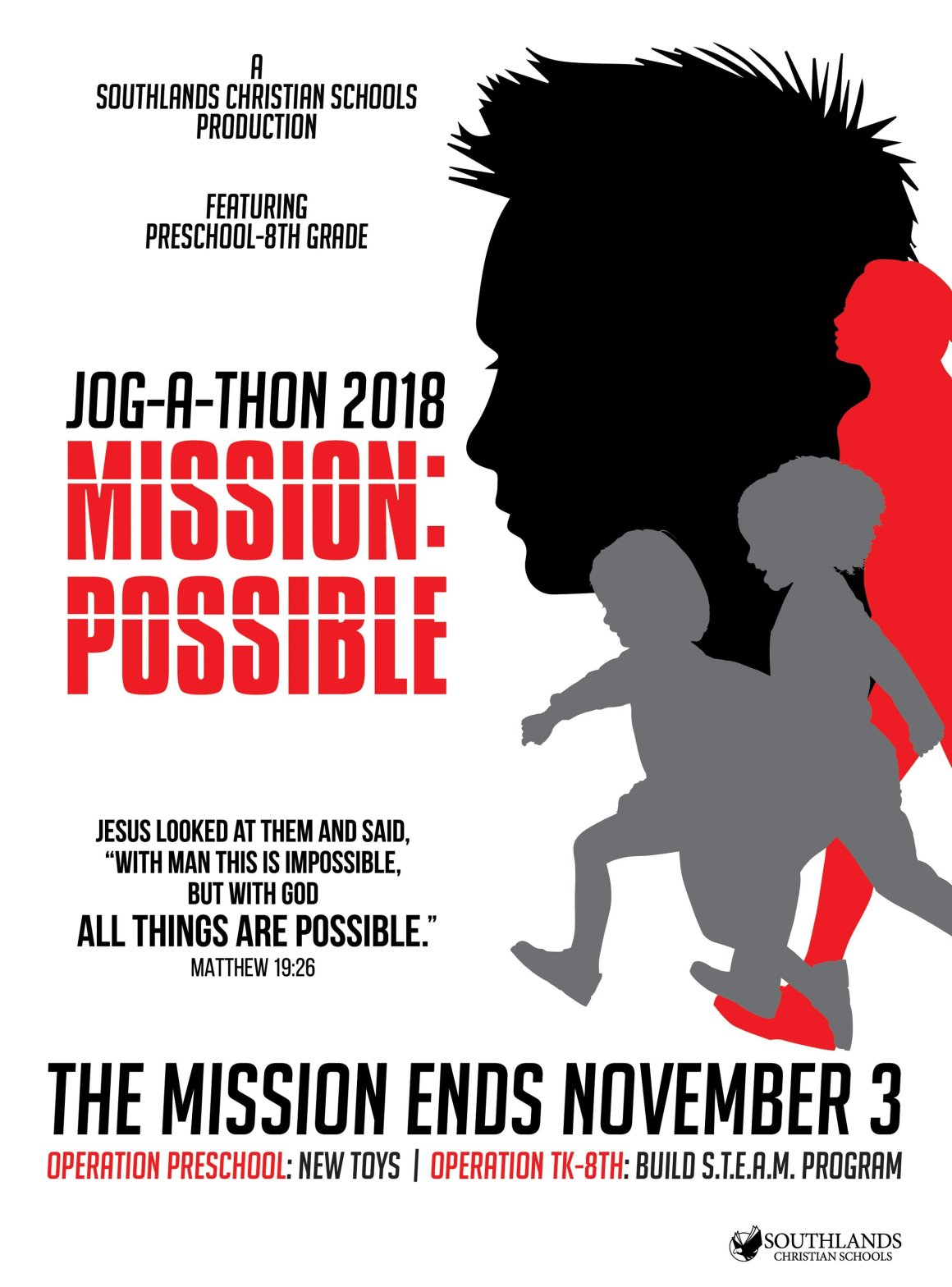 JOG-A-THON 2018 "MISSION: POSSIBLE"
