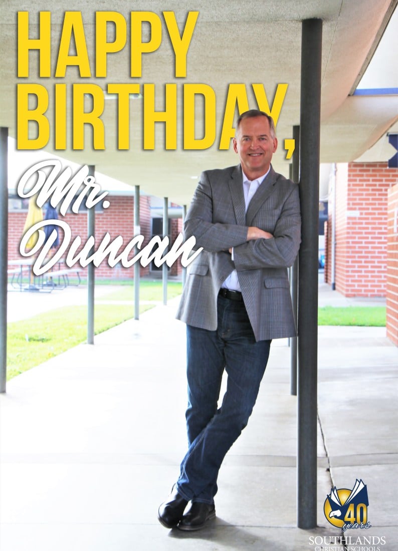 Southlands Spotlight: Mr. Glenn Duncan